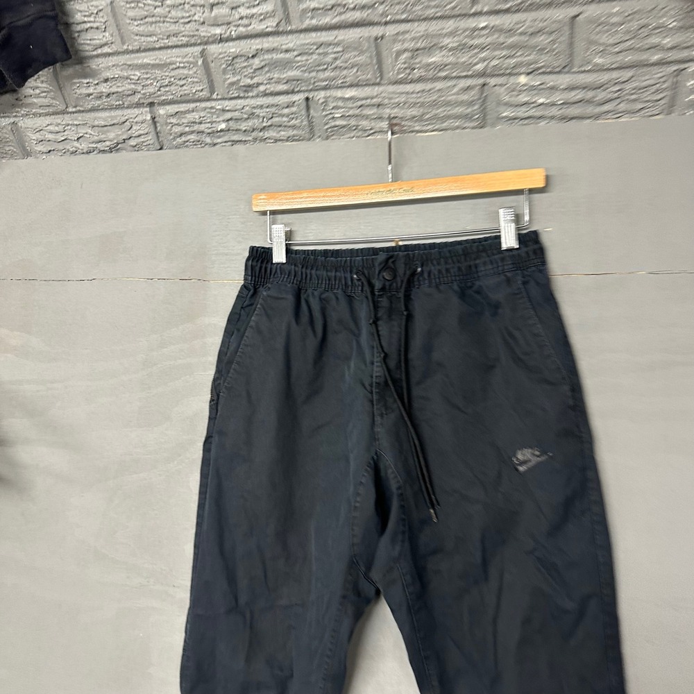 Nike Mens Sportswear Twill Jogger Pants Black Elastic Waist Size‎ M 3257